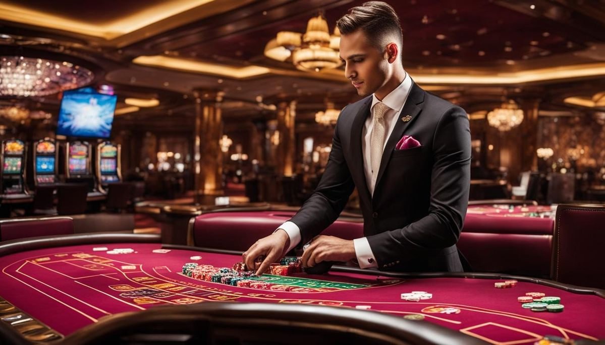 mandiribet78 live-dealer interface on mobile showing blackjack and baccarat tables